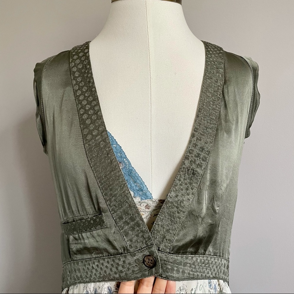 Crossley Italy Silk Hi-Lo Fishtail Vest - XS/S - Picture 4 of 10
